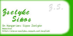 zselyke sipos business card